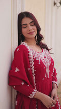 Festive wear Chanderi gown for women