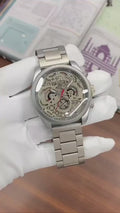 Stainless steel matte finish men’s watch