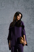 Purple Diamond Crush Co-Ord Set Front View