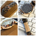 Fashion watch with solid steel case