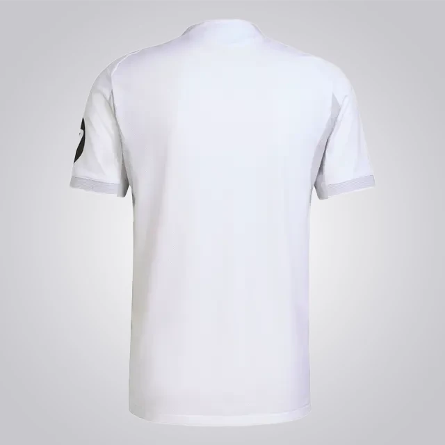 Real Madrid white football jersey design