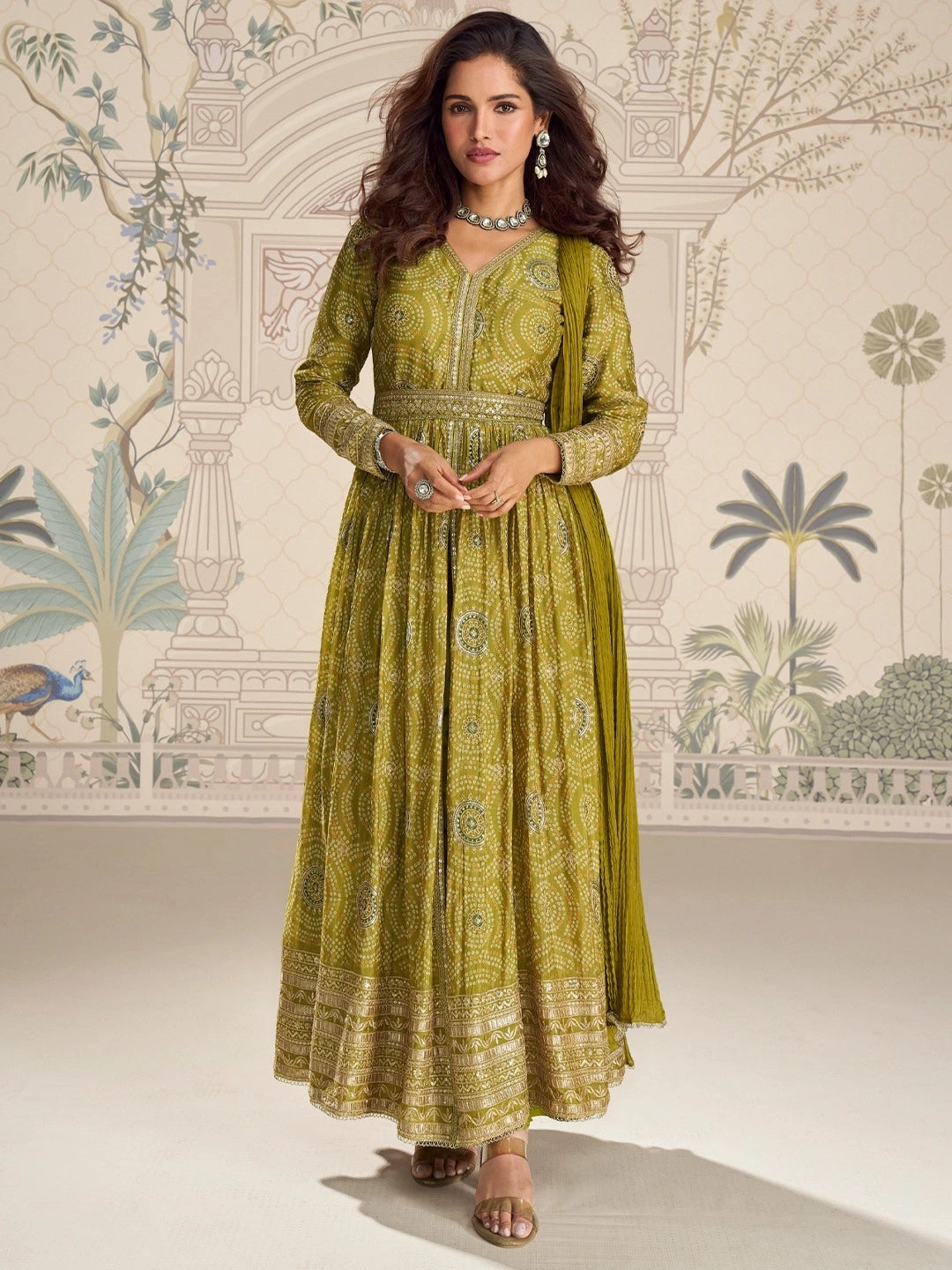 Sayuri Sakshi DN 10141 Anarkali gown set