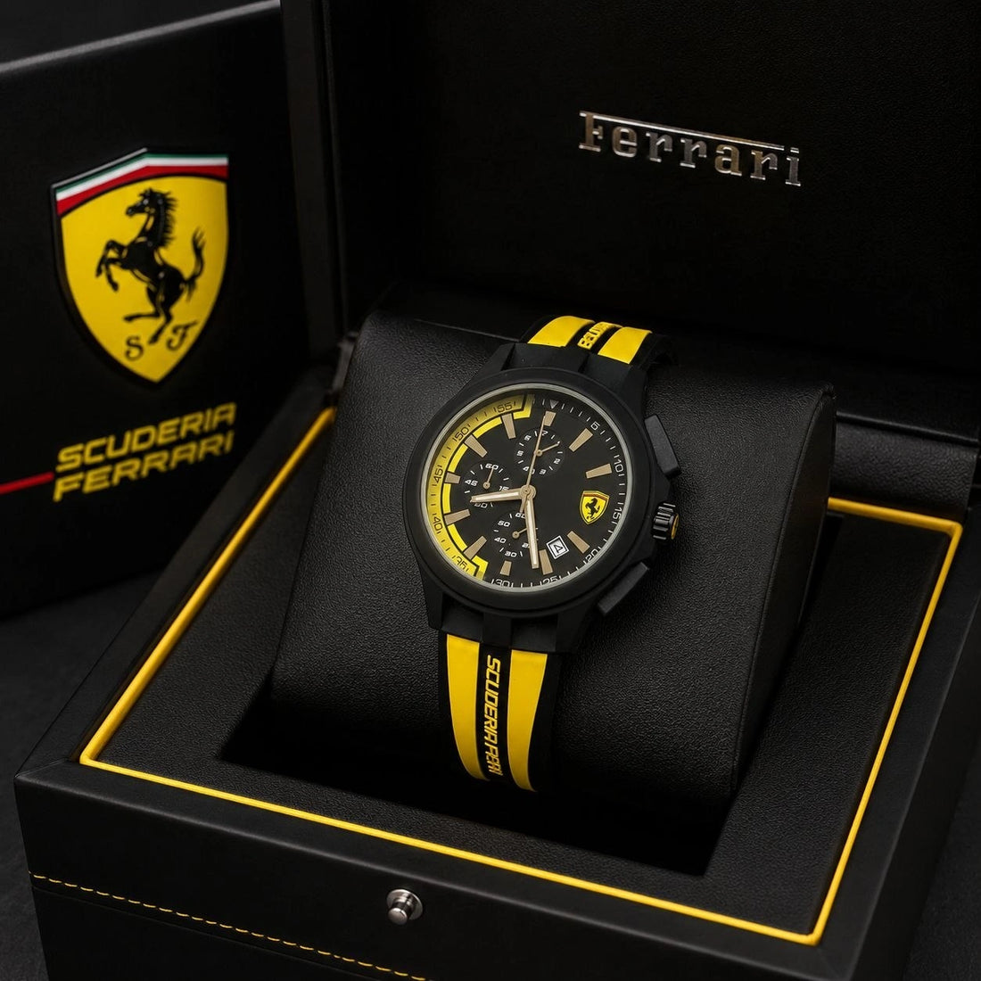 scuderia ferrari sports watch men