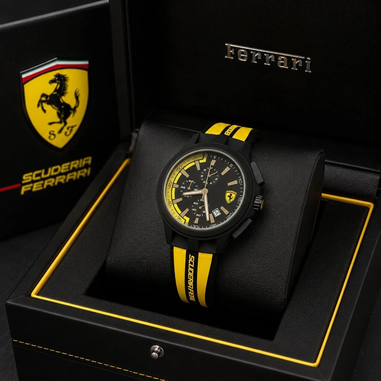 scuderia ferrari sports watch men