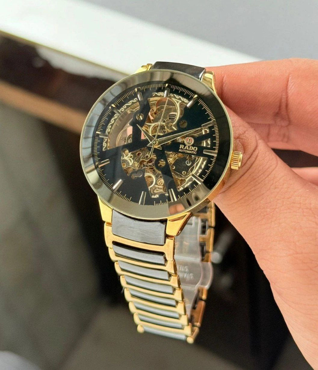 Men luxury style automatic wrist watch
