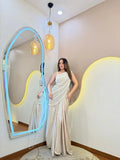 Modern pre draped saree outfit