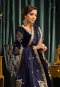 Velvet gown with silk lining interior view