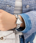Triangle dial stylish watch for women