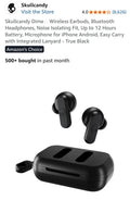 Skullcandy Dime wireless earbuds in-ear fit