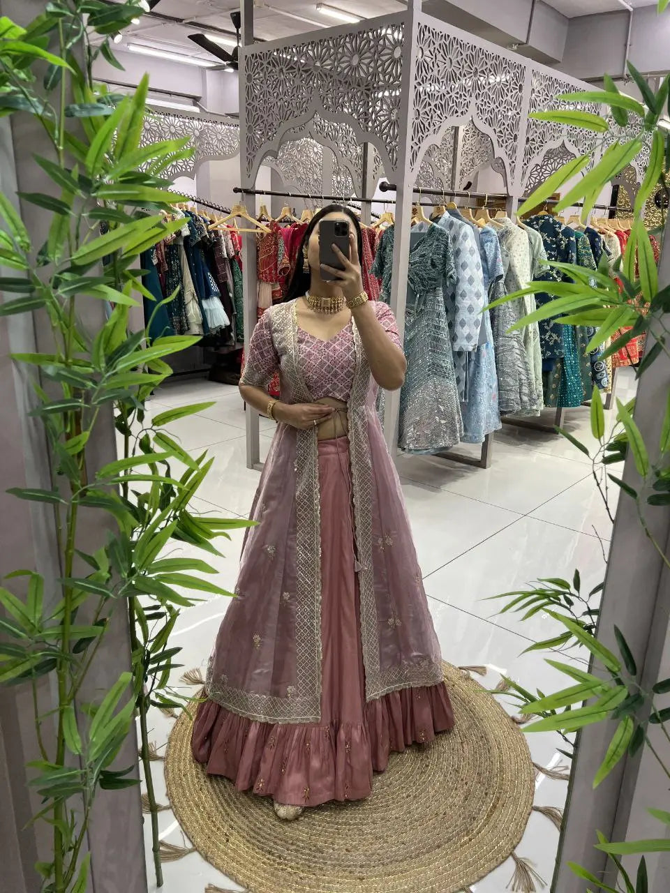 Sleeveless Embroidered Jacket with Sequence Work