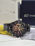 stainless steel casio edifice watch