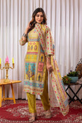 Maslin kurta with printed dupatta