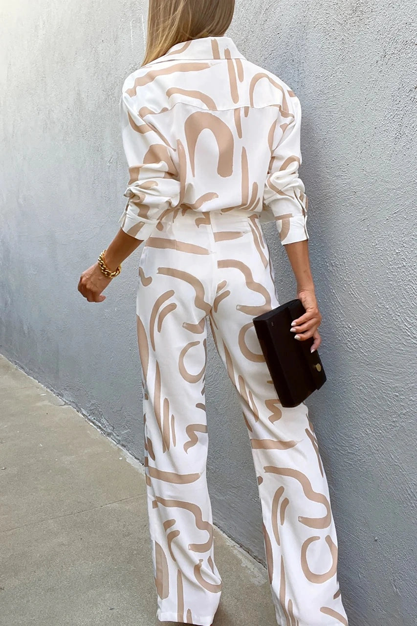 stylish women abstract western co ord set