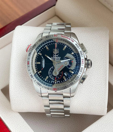 TAG Heuer Carrera Calibre 36 Racing black dial chronograph watch