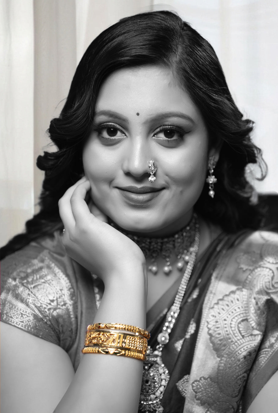 Traditional gold plated bridal jewellery set for women