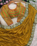 Wedding-ready georgette saree