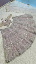 Wedding lehenga with sequins