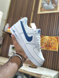 White blue streetwear sneakers product photography