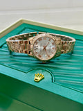 women stainless steel gold watch 28mm