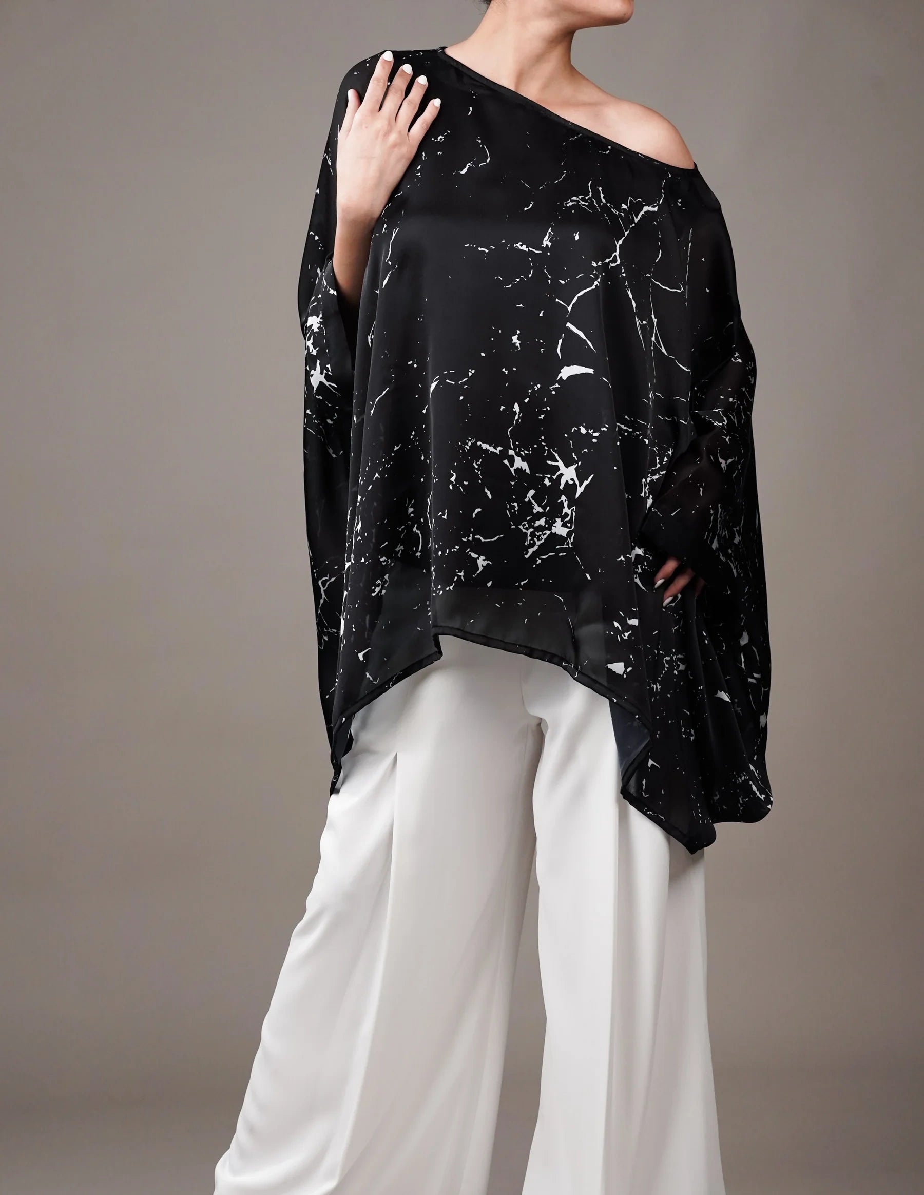 Women's Abstract Print Kaftan Co-Ord Set