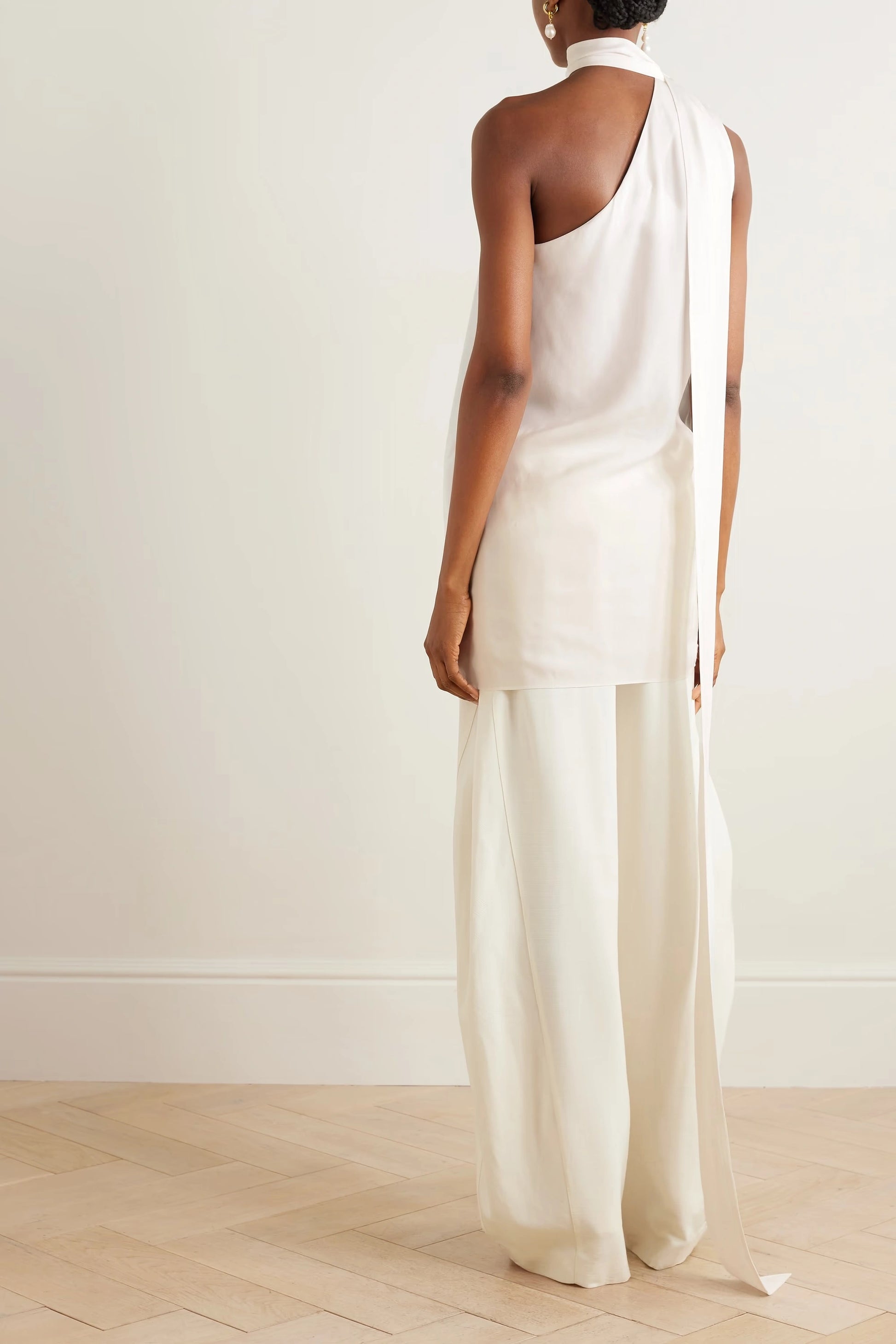 elegant women western coord set back view